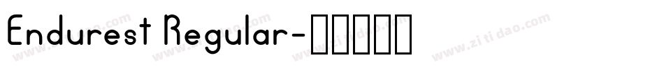 Endurest Regular字体转换